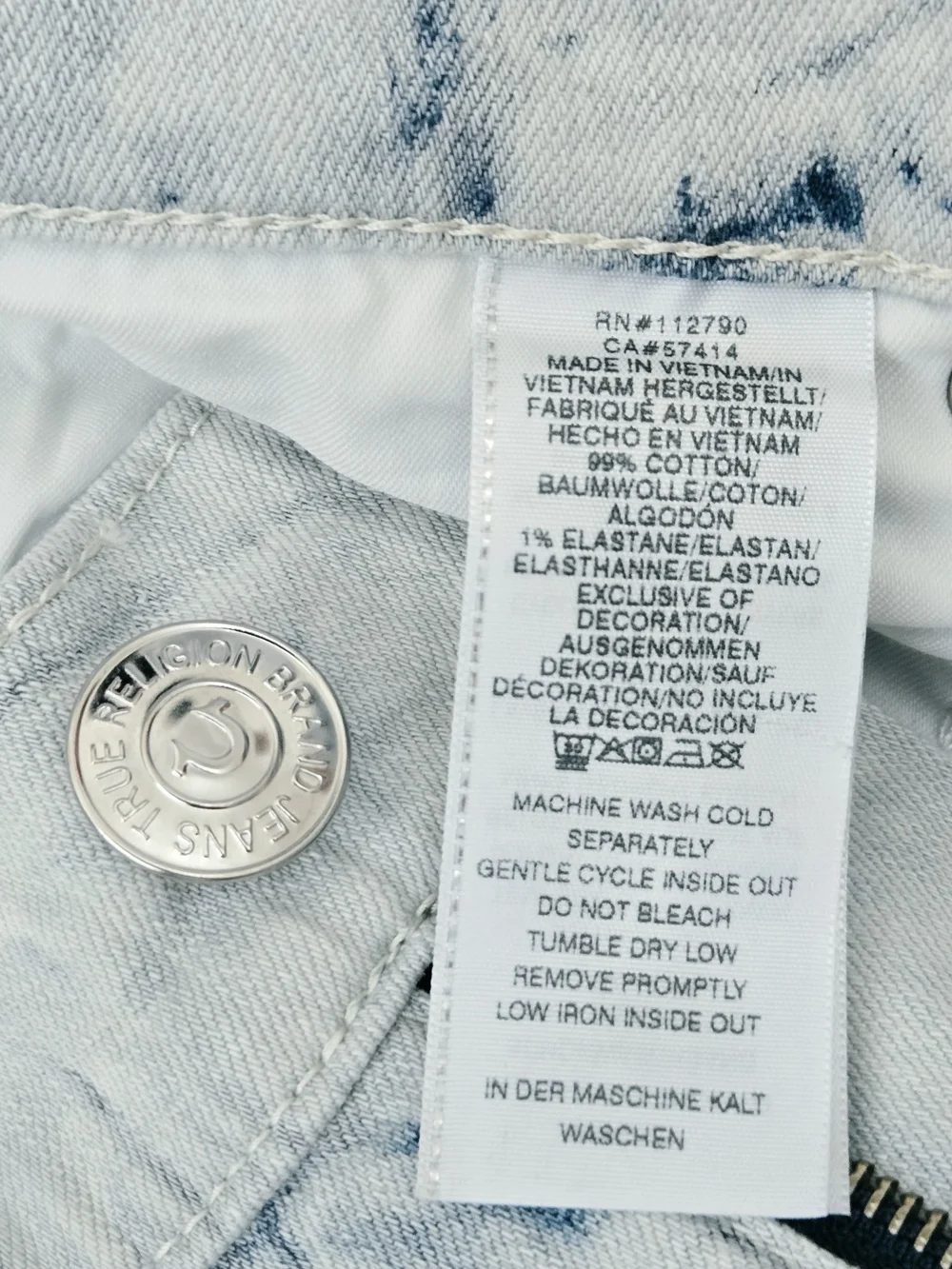True Religion Ricky Shorts Men’s 36x12